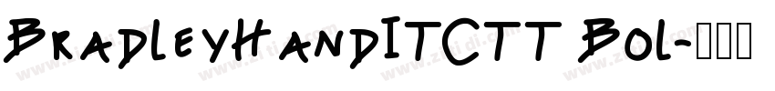BradleyHandITCTT Bol字体转换